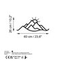 Wallity Mountain and Sun Escultura de pared